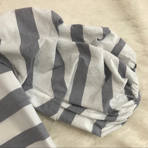 Alexis Juneau Striped Off The Shoulder Puff Sleeve - Picture 8 of 8